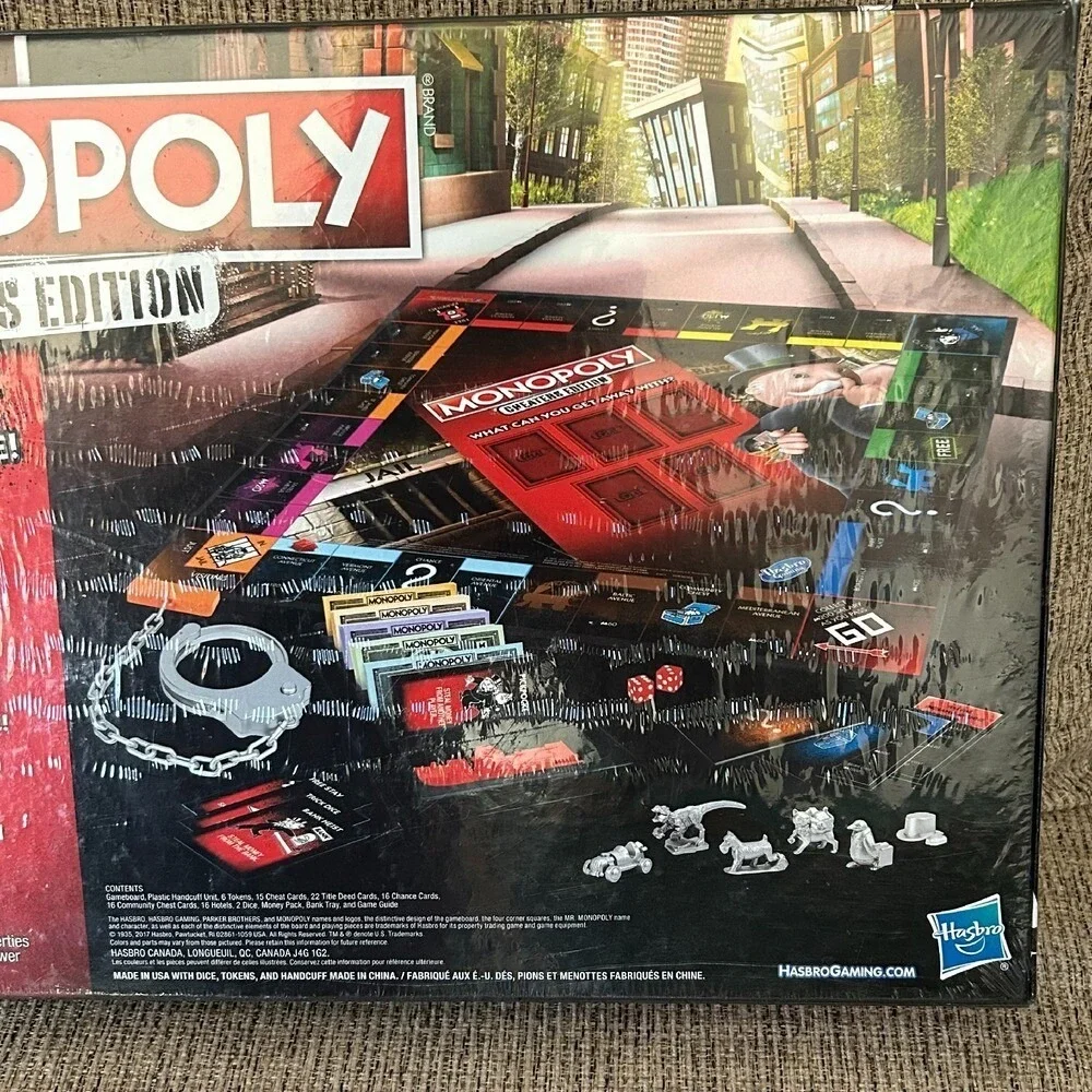 Hasbro‎ Monopoly Cheaters Edition Board Game Family Night Ages 8+ Party Gift NEW
